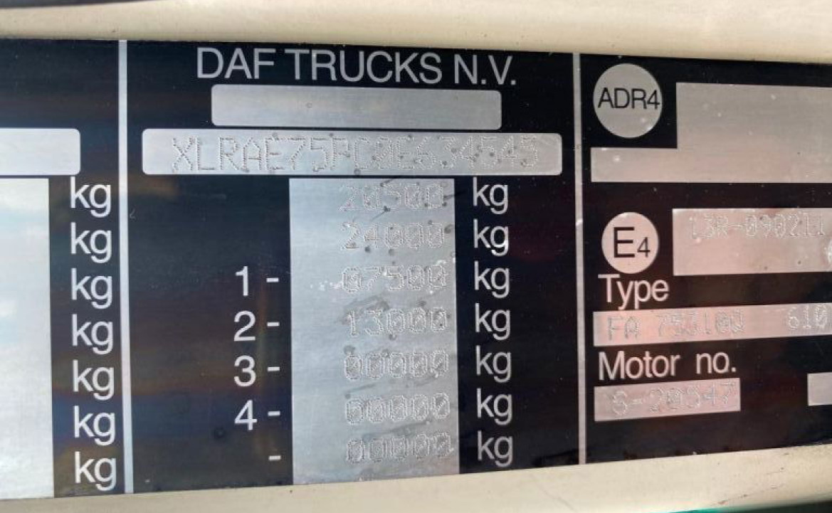 DAF CF 75.310 Euro 3 // Manual-gear // Frigo