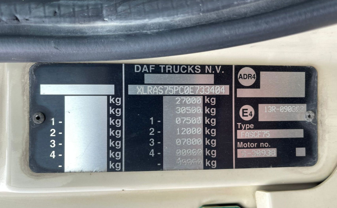 DAF CF 75.310 26T 6x2 Frigo Euro 3 Manual-Gear 10 Wheels